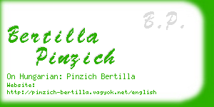 bertilla pinzich business card